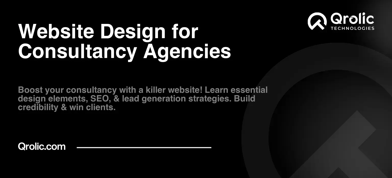 Website Design for Consultancy Agencies performance audit conduct a wordpress