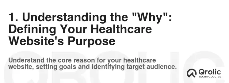 1. Understanding the "Why": Defining Your Healthcare Website's Purpose 1. Understanding the "Why": Defining Your Healthcare Website's Purpose