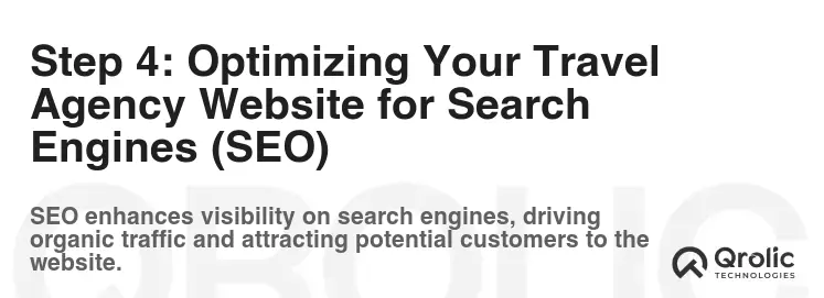 Step 4: Optimizing Your Travel Agency Website for Search Engines (SEO) Step 4: Optimizing Your Travel Agency Website for Search Engines (SEO)
