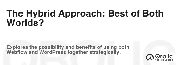 The Hybrid Approach: Best of Both Worlds? The Hybrid Approach: Best of Both Worlds?