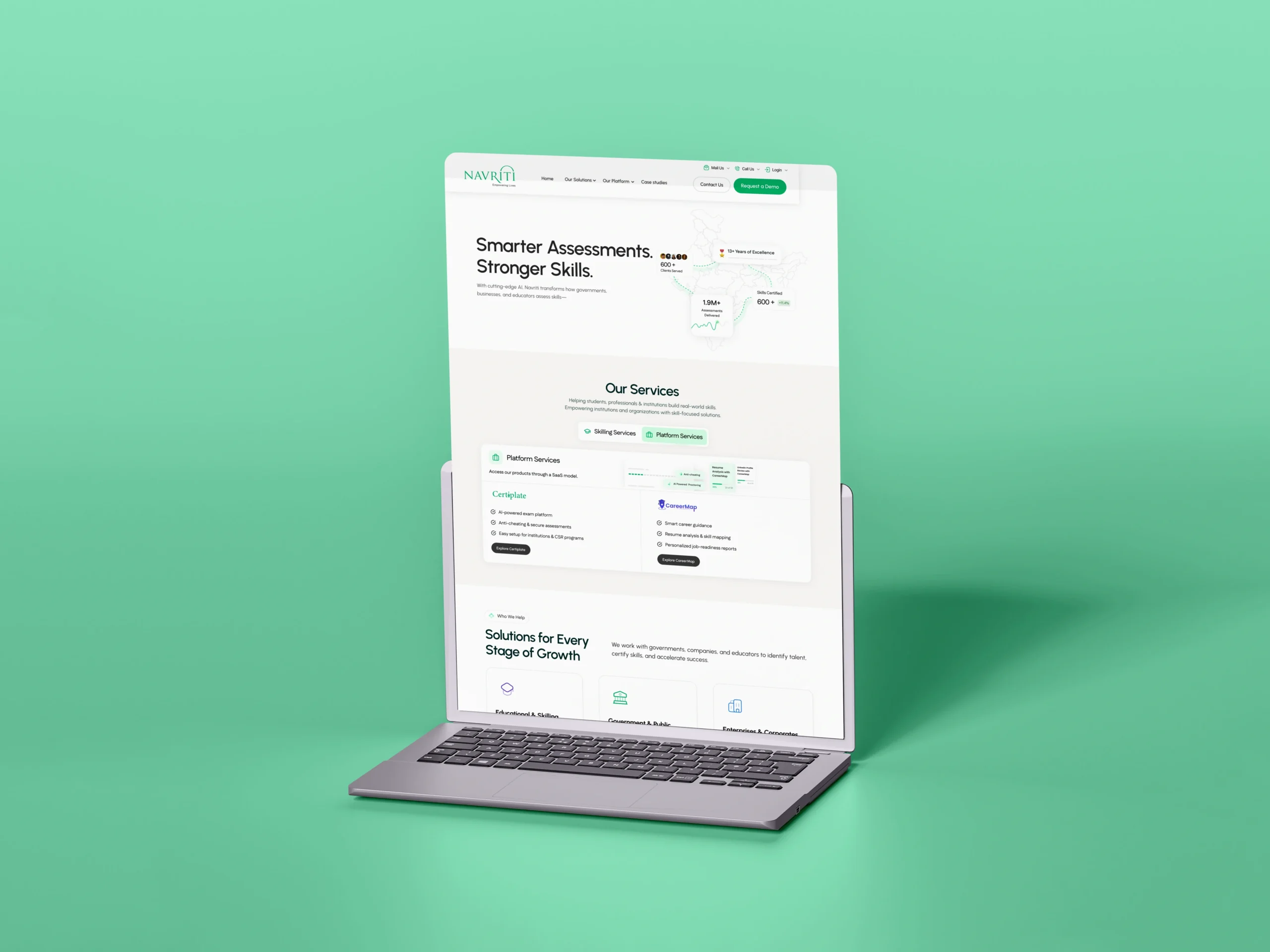Empowering India’s Skilling Movement — Navriti Website Redesign Empowering