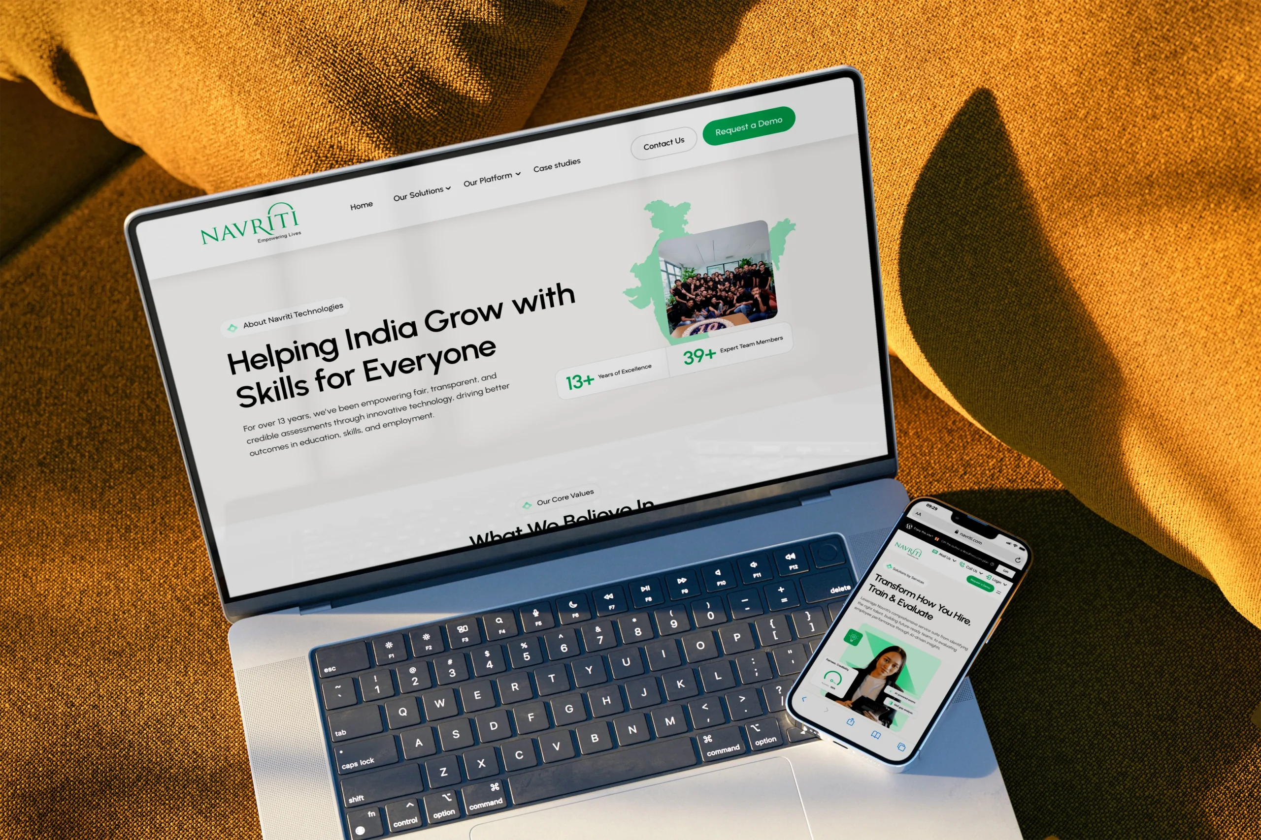 Empowering India’s Skilling Movement — Navriti Website Redesign Empowering