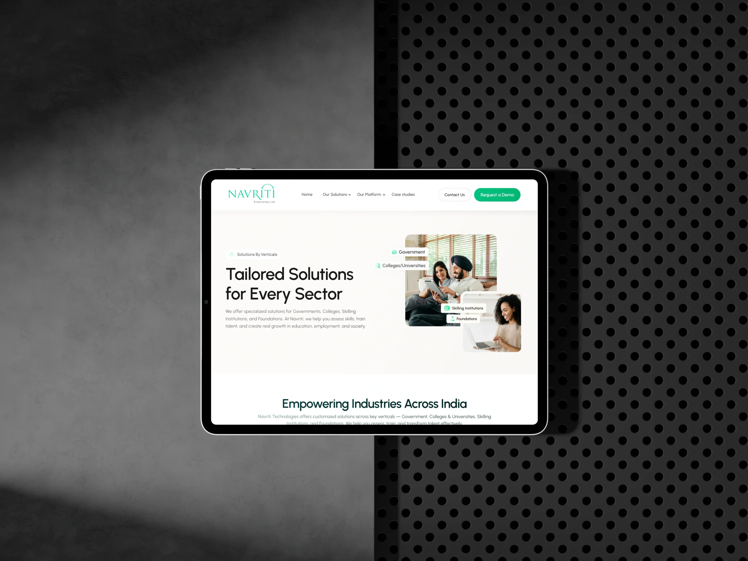 Empowering India’s Skilling Movement — Navriti Website Redesign Empowering