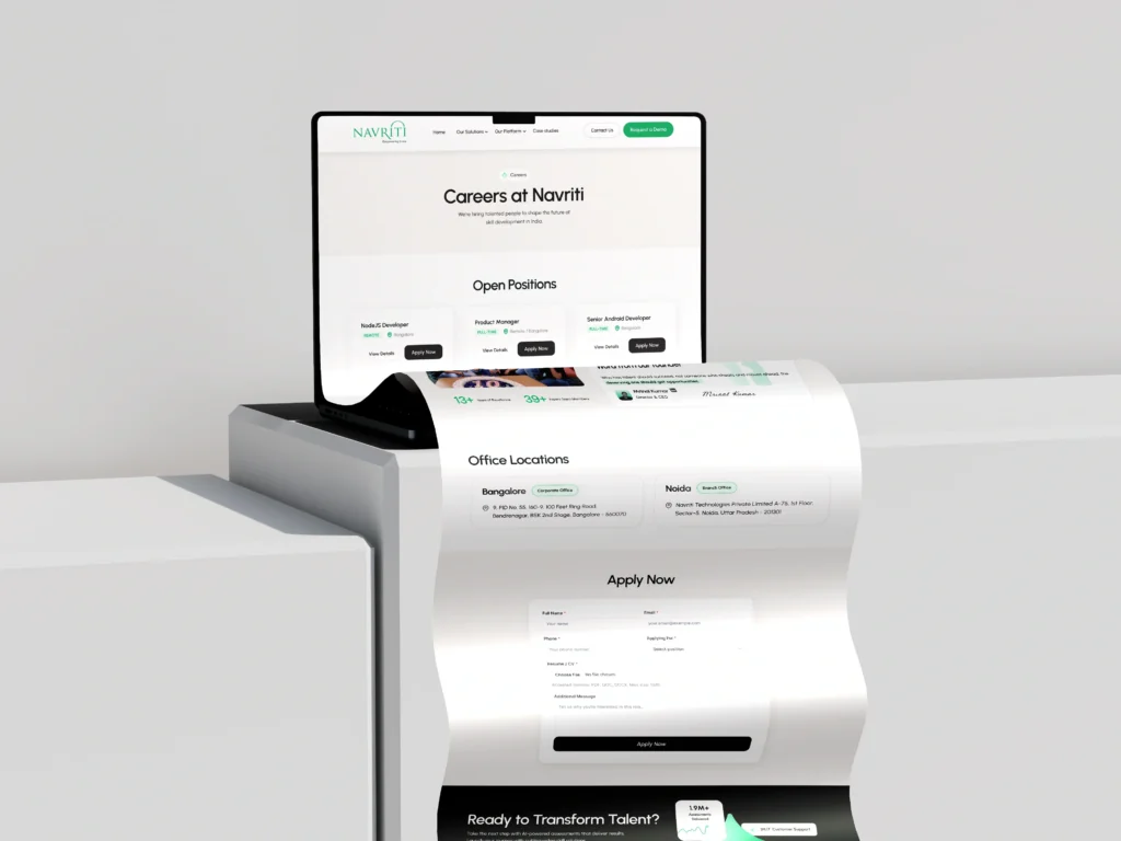 Empowering India’s Skilling Movement — Navriti Website Redesign Empowering