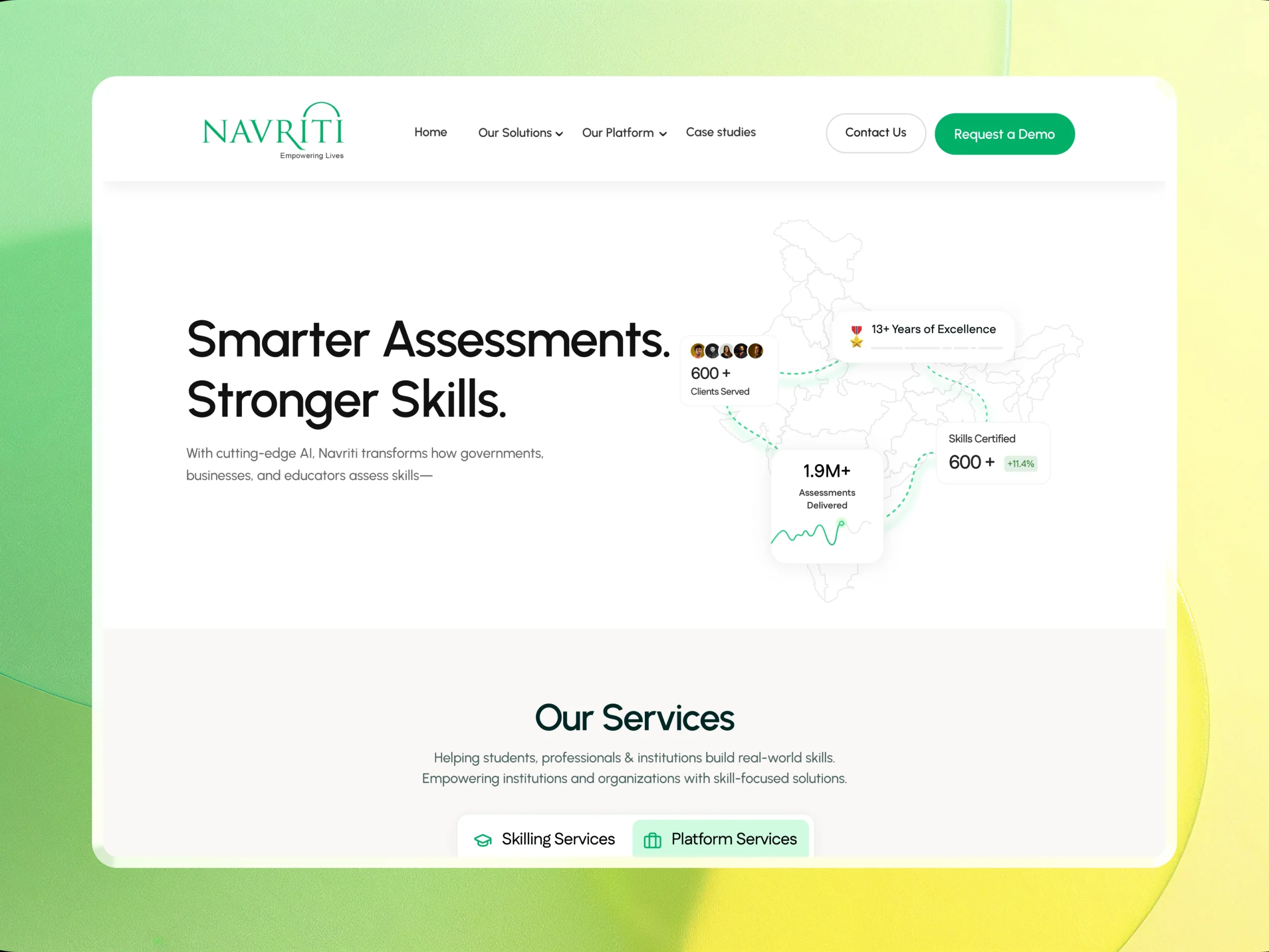 Empowering India’s Skilling Movement — Navriti Website Redesign Empowering