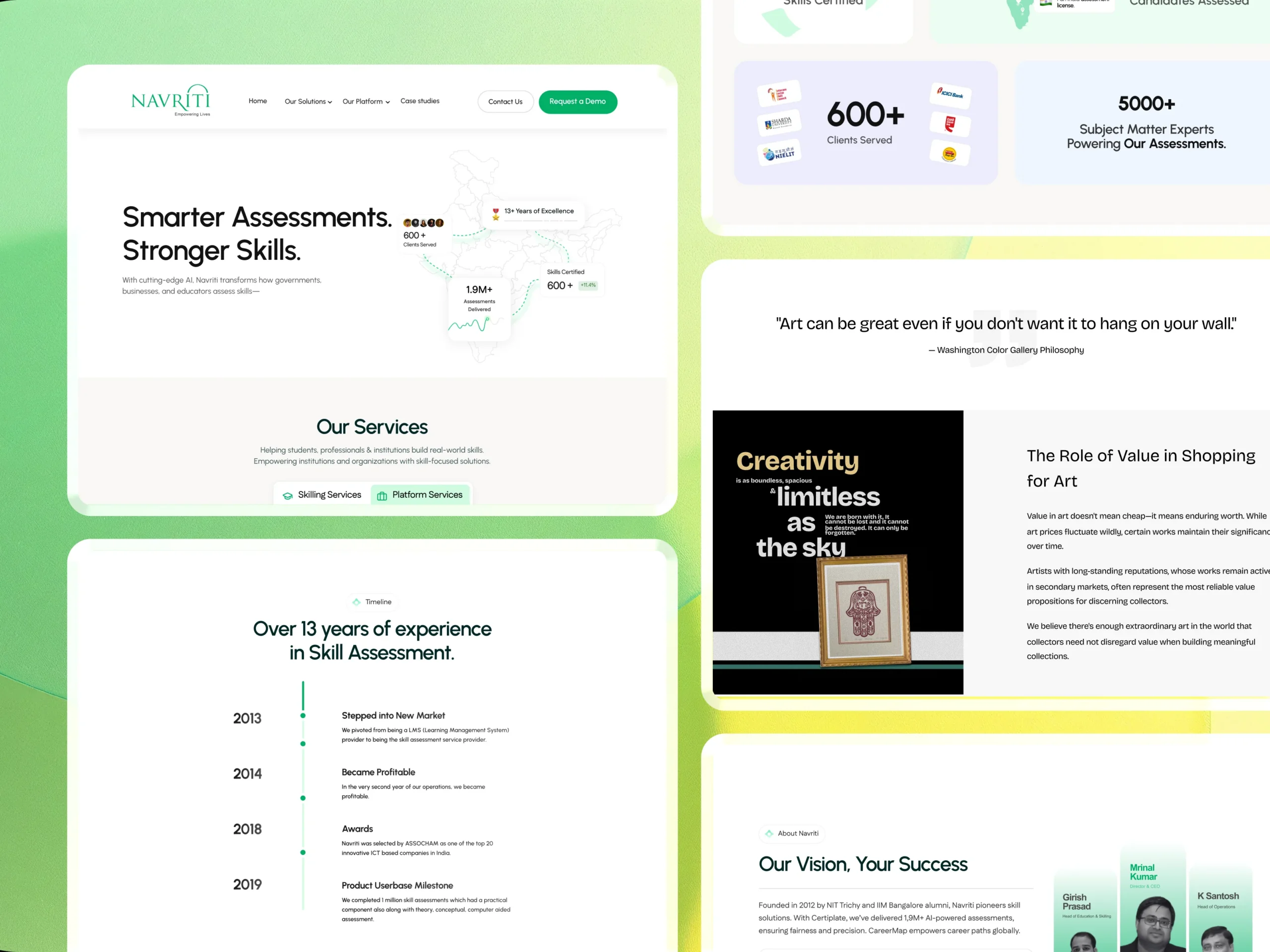 Empowering India’s Skilling Movement — Navriti Website Redesign Empowering