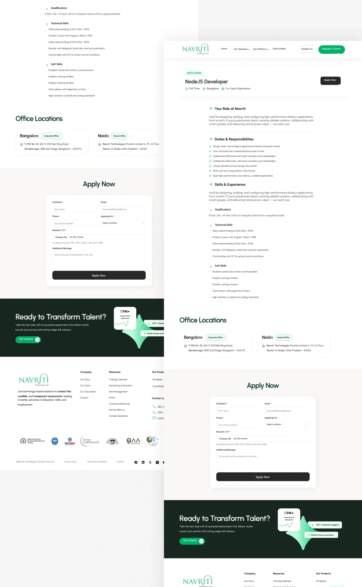 Empowering India’s Skilling Movement — Navriti Website Redesign Empowering