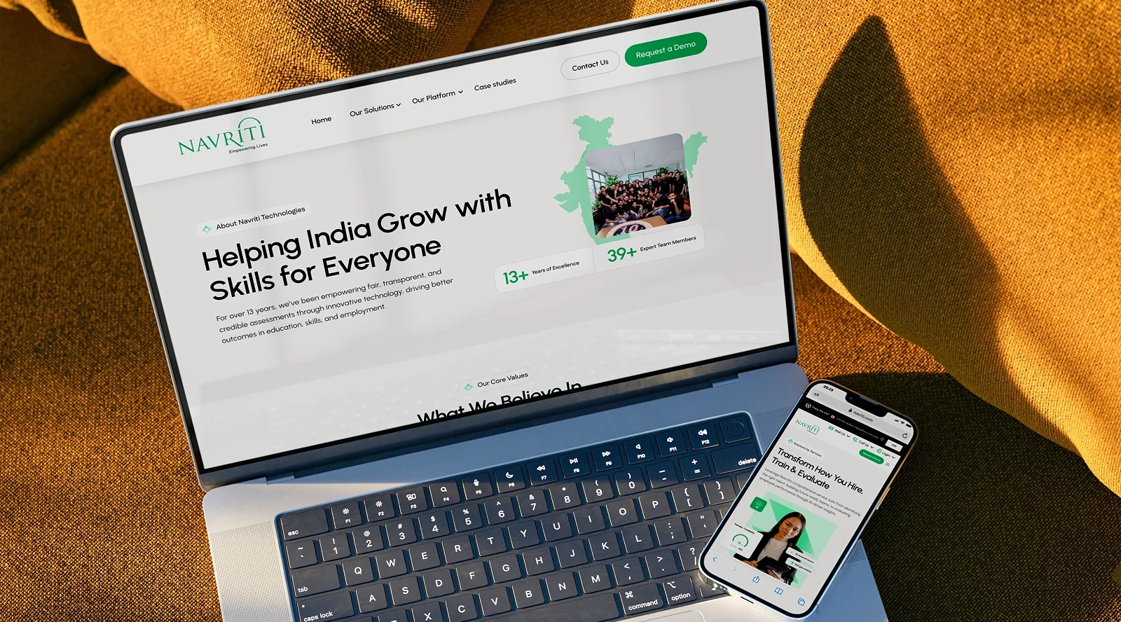 Empowering India’s Skilling Movement — Navriti Website Redesign Empowering