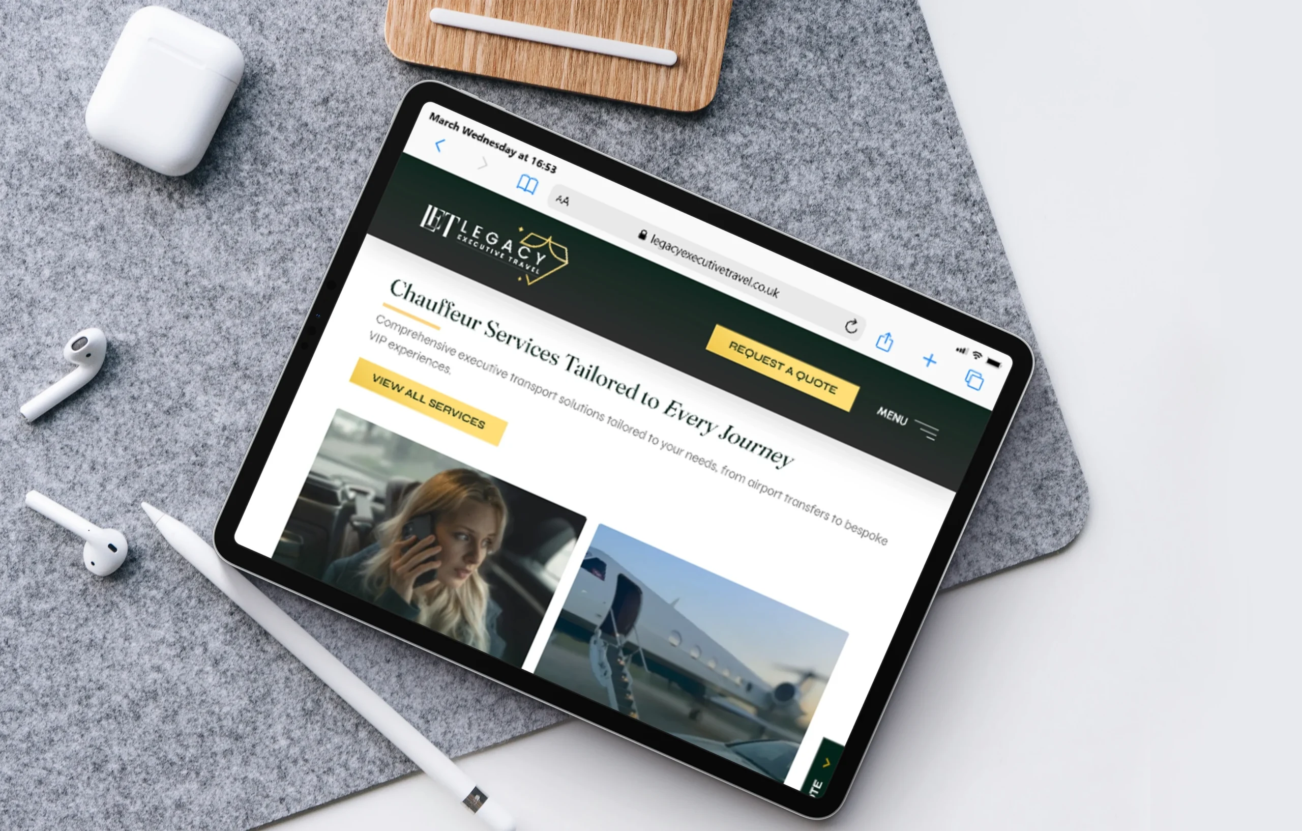 Legacy Executive Travel Website Redesign Case Study – Luxury Chauffeur Platform Legacy Executive Travel