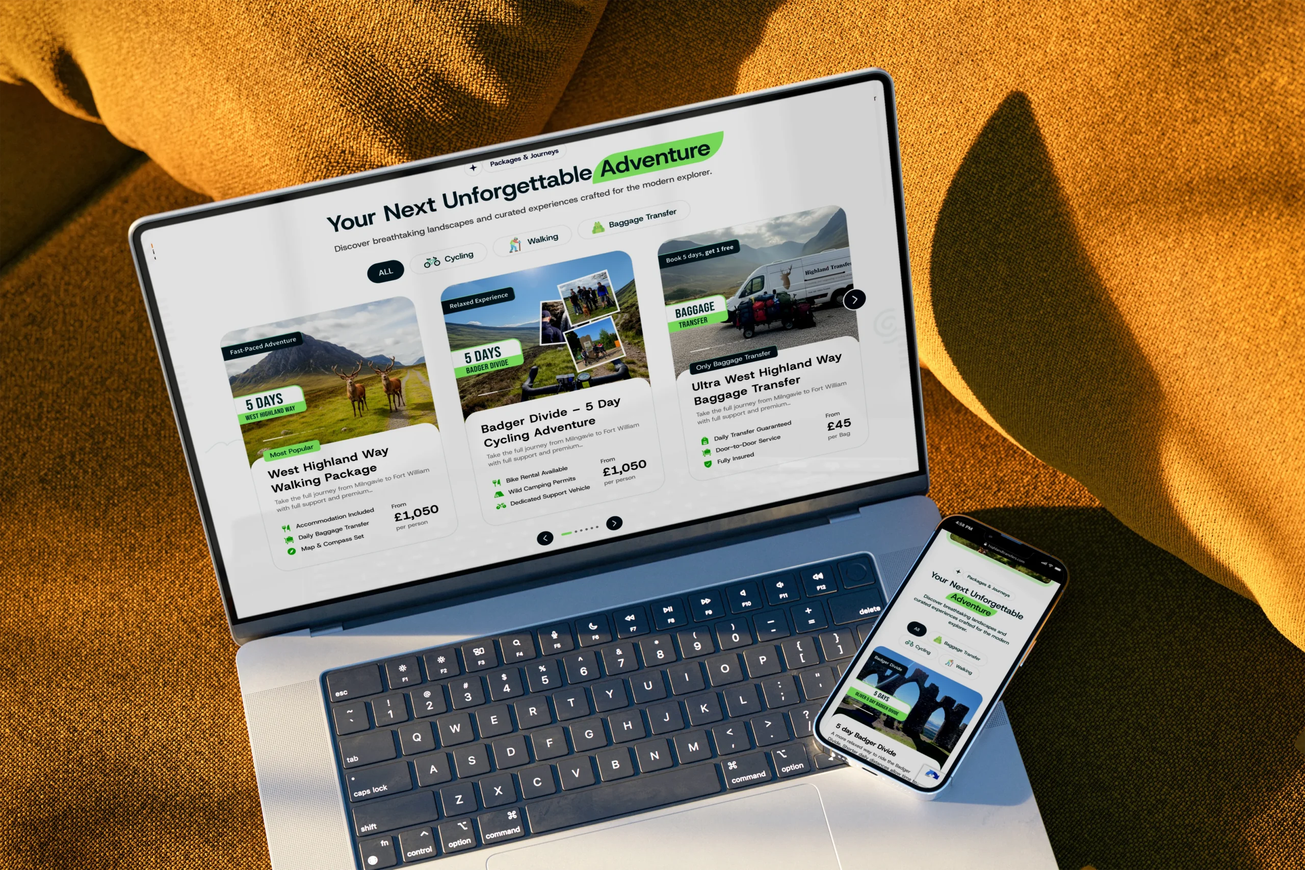 Highland Transfers Website Redesign & Development & SEO Optimization Highland Transfers