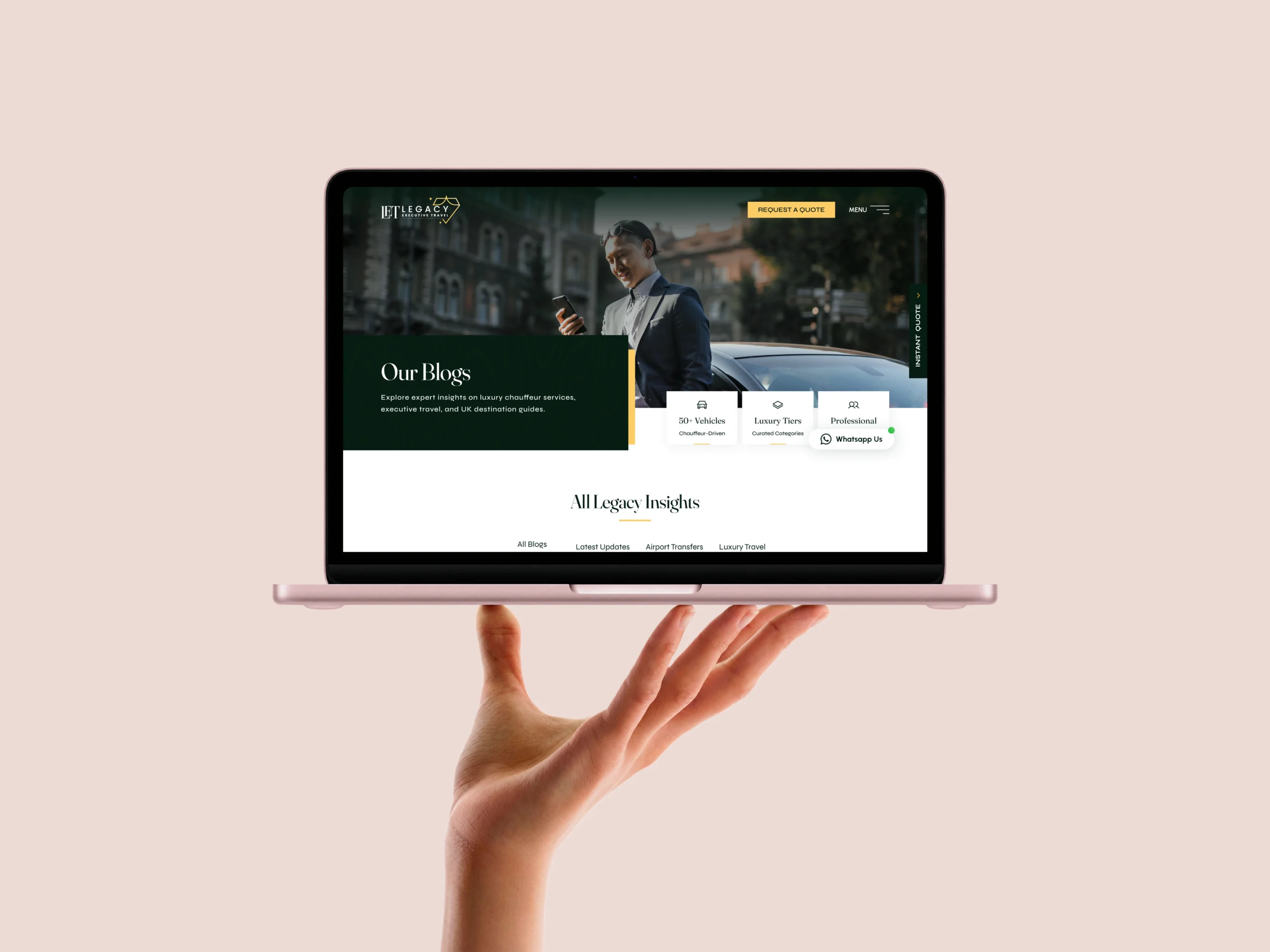 Legacy Executive Travel Website Redesign Case Study – Luxury Chauffeur Platform Legacy Executive Travel