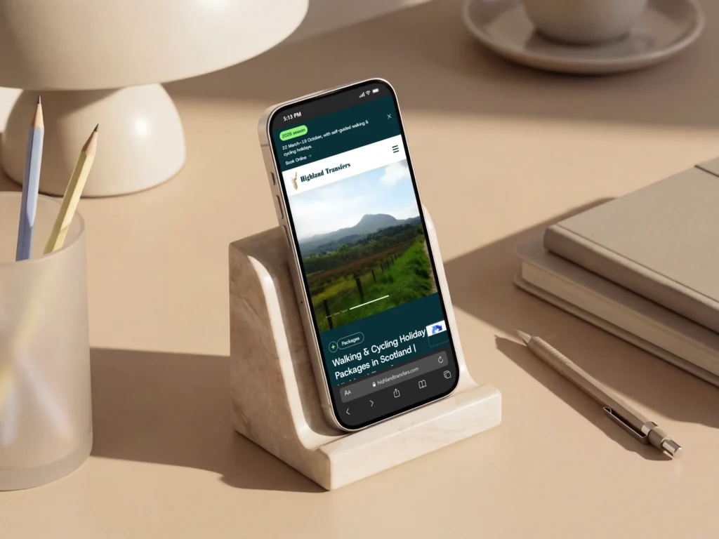 Highland Transfers Website Redesign & Development & SEO Optimization Highland Transfers