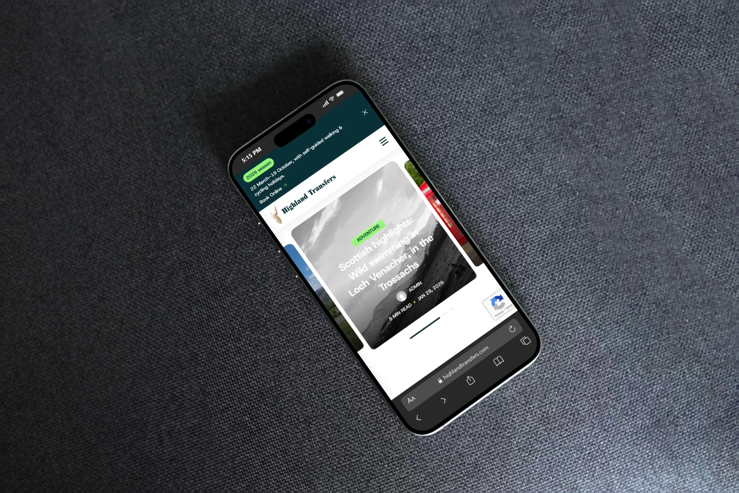 Highland Transfers Website Redesign & Development & SEO Optimization Highland Transfers