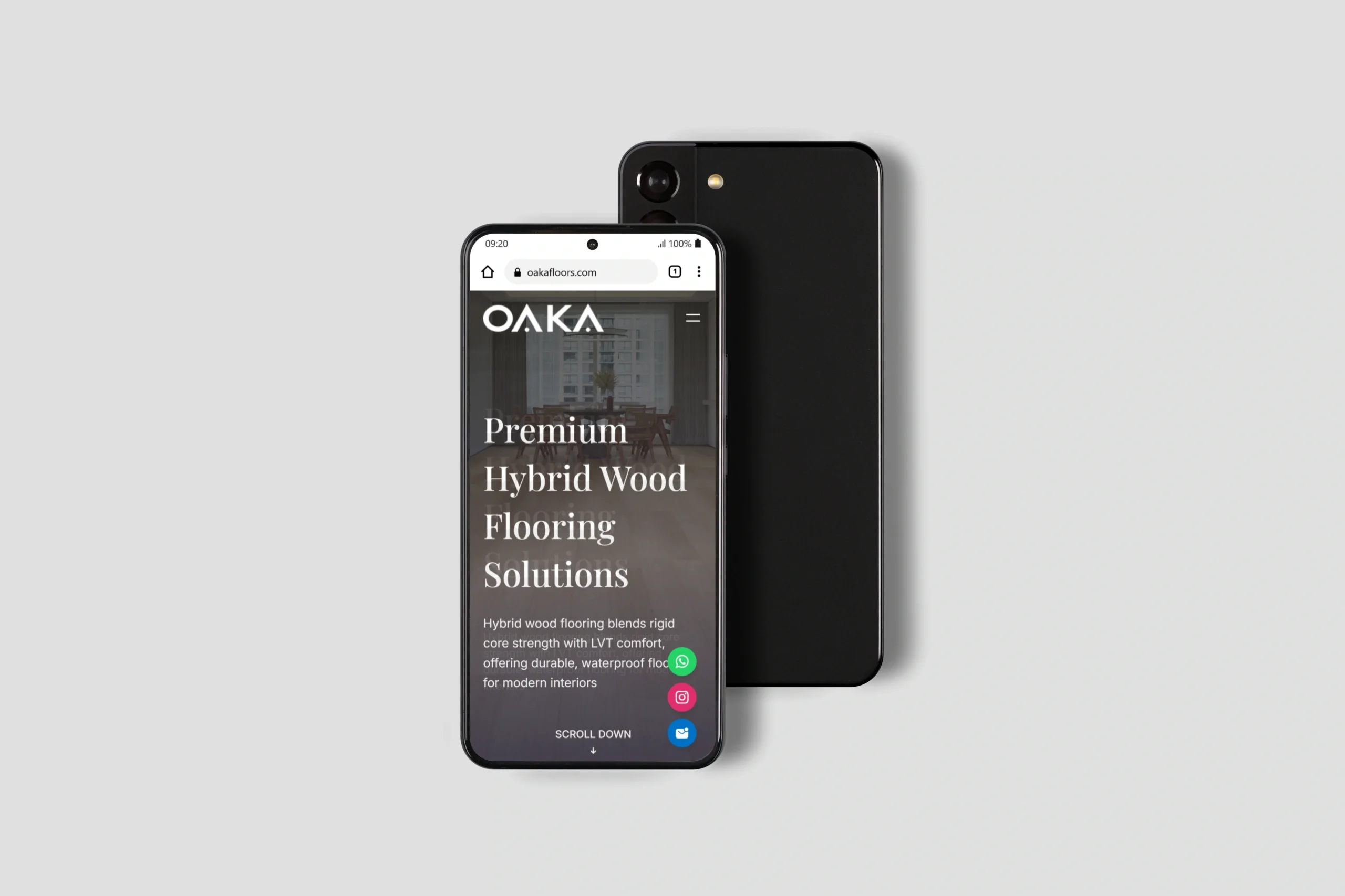 Premium Digital Experience That Matches OAKA’s Luxury Flooring Standards