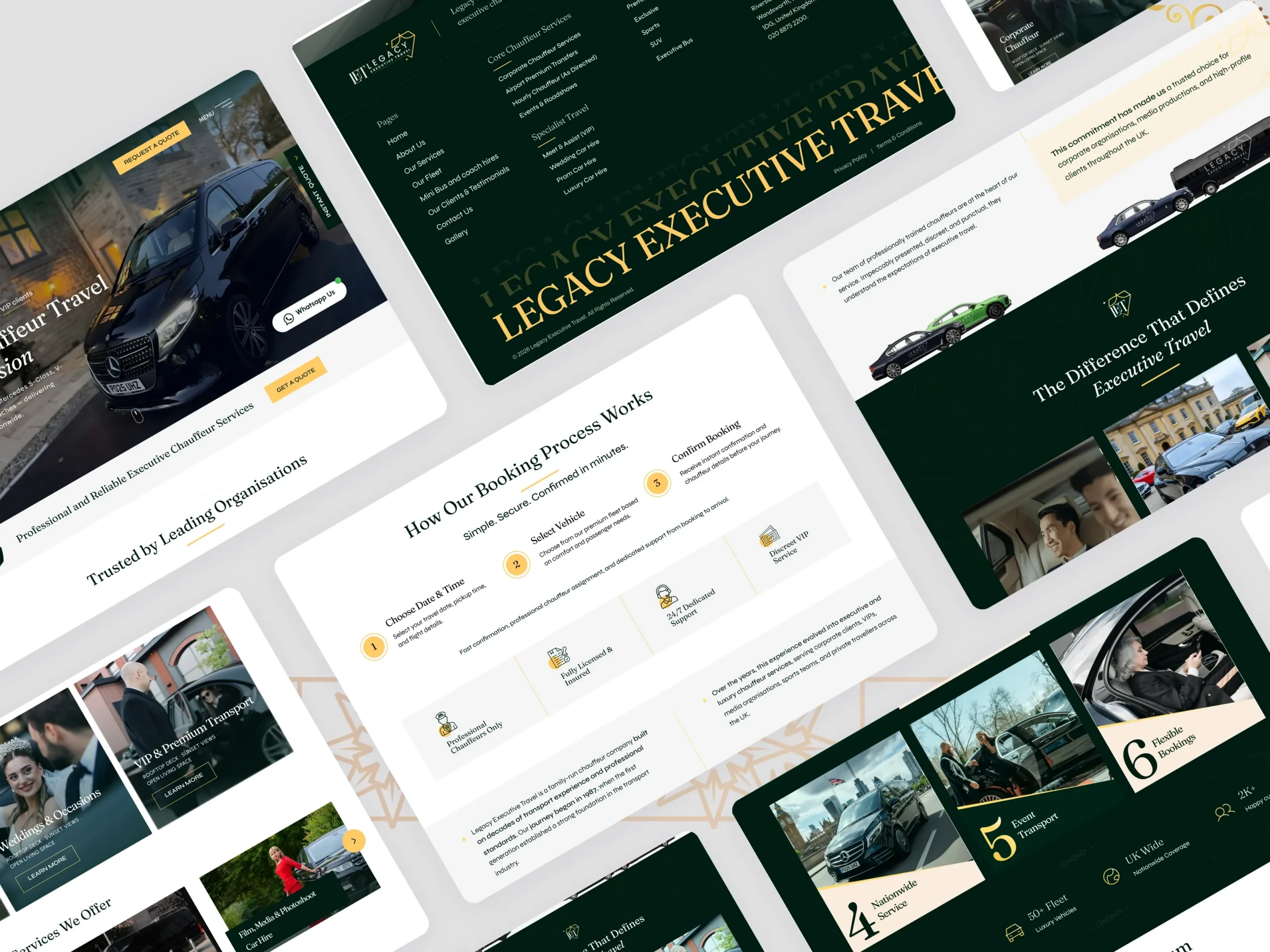 Legacy Executive Travel Website Redesign Case Study – Luxury Chauffeur Platform Legacy Executive Travel
