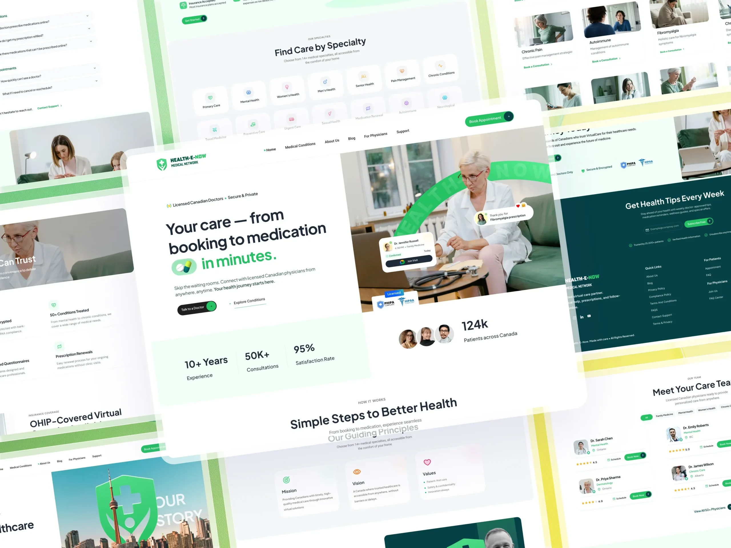 Health-e-now Website Redesign & UI/UX Enhancement health-e-now