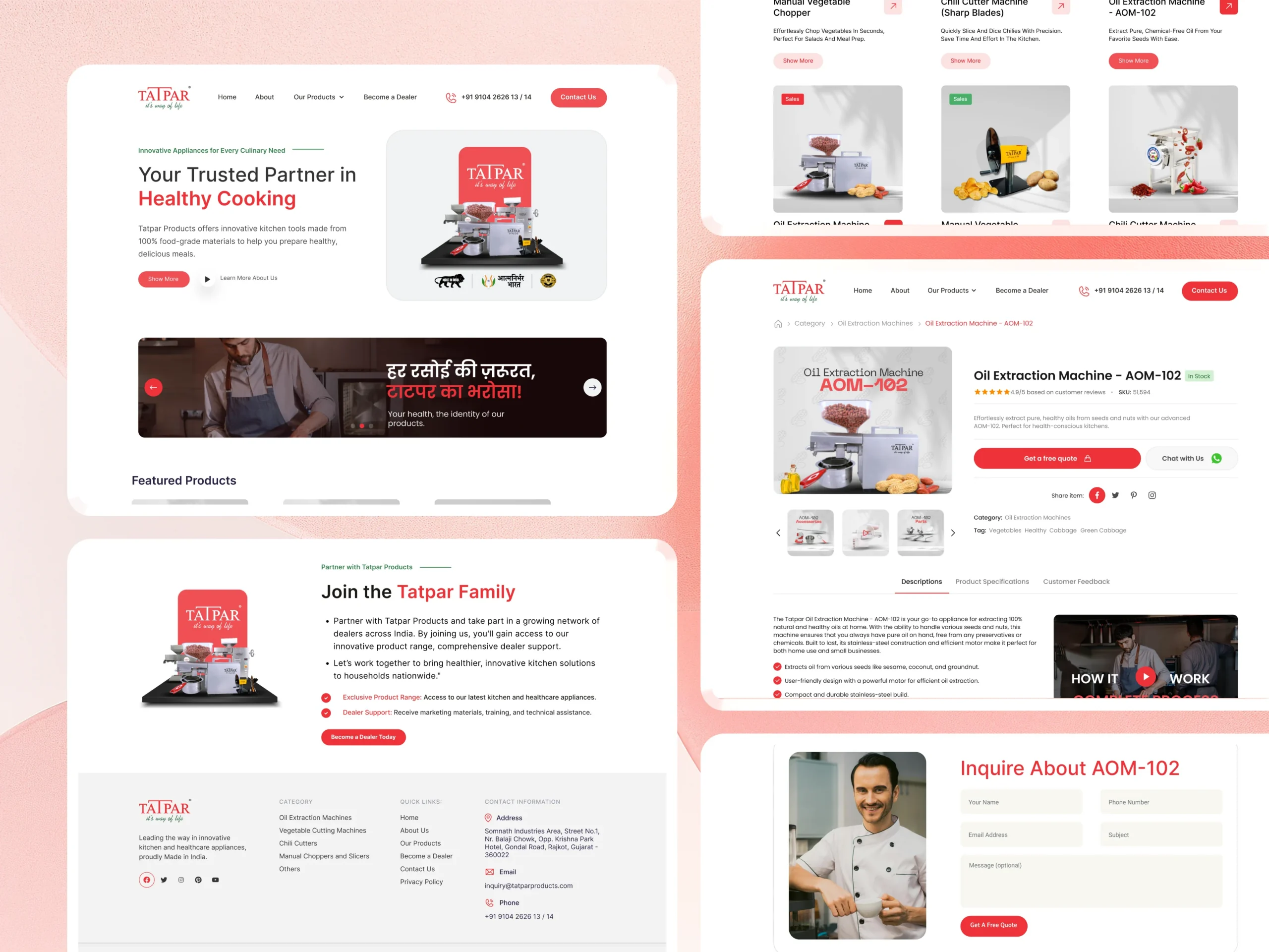 Transforming Tatpar’s Outdated Website into a Scalable Kitchen Equipment Platform Transforming