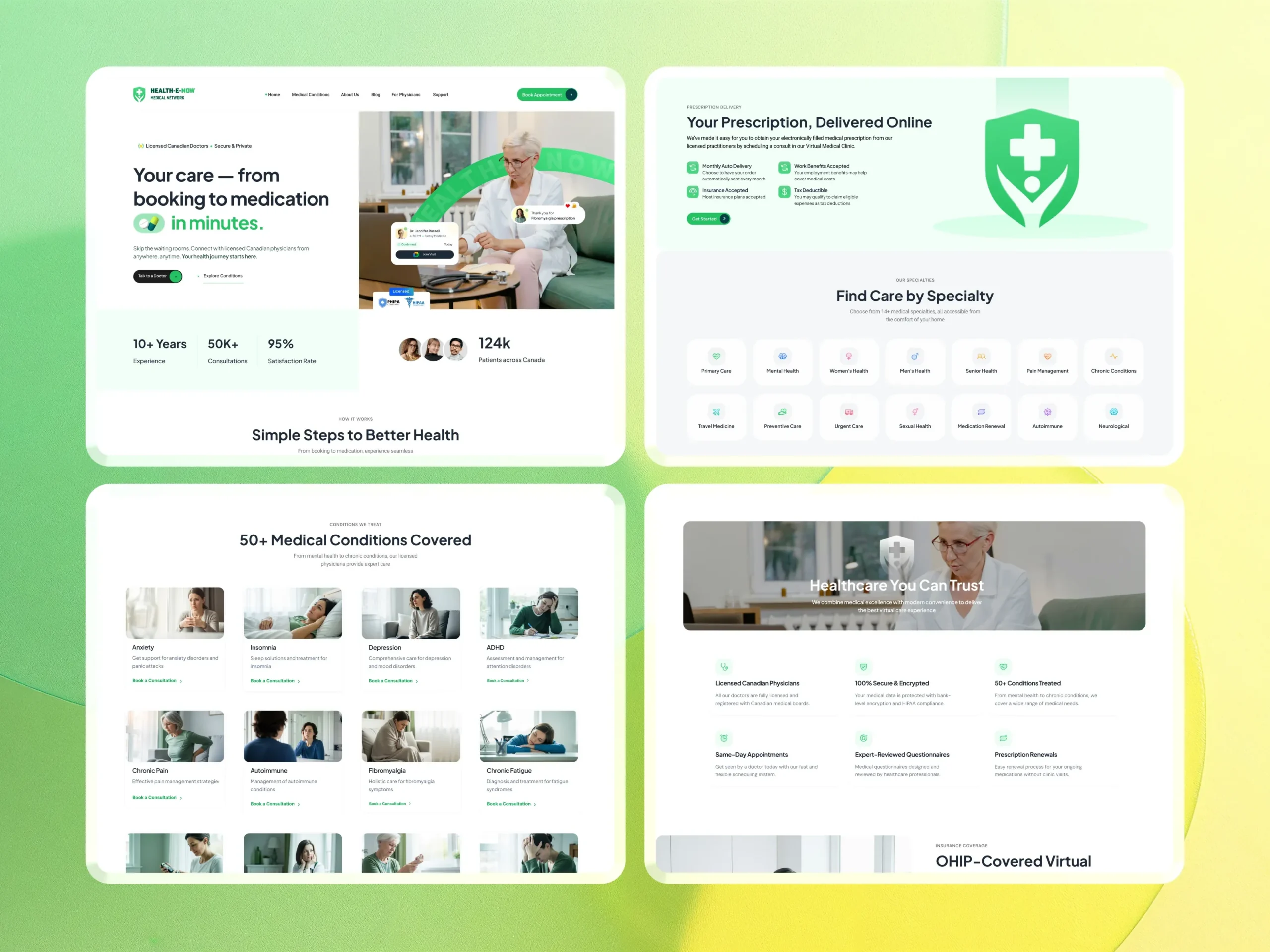 Health-e-now Website Redesign & UI/UX Enhancement health-e-now