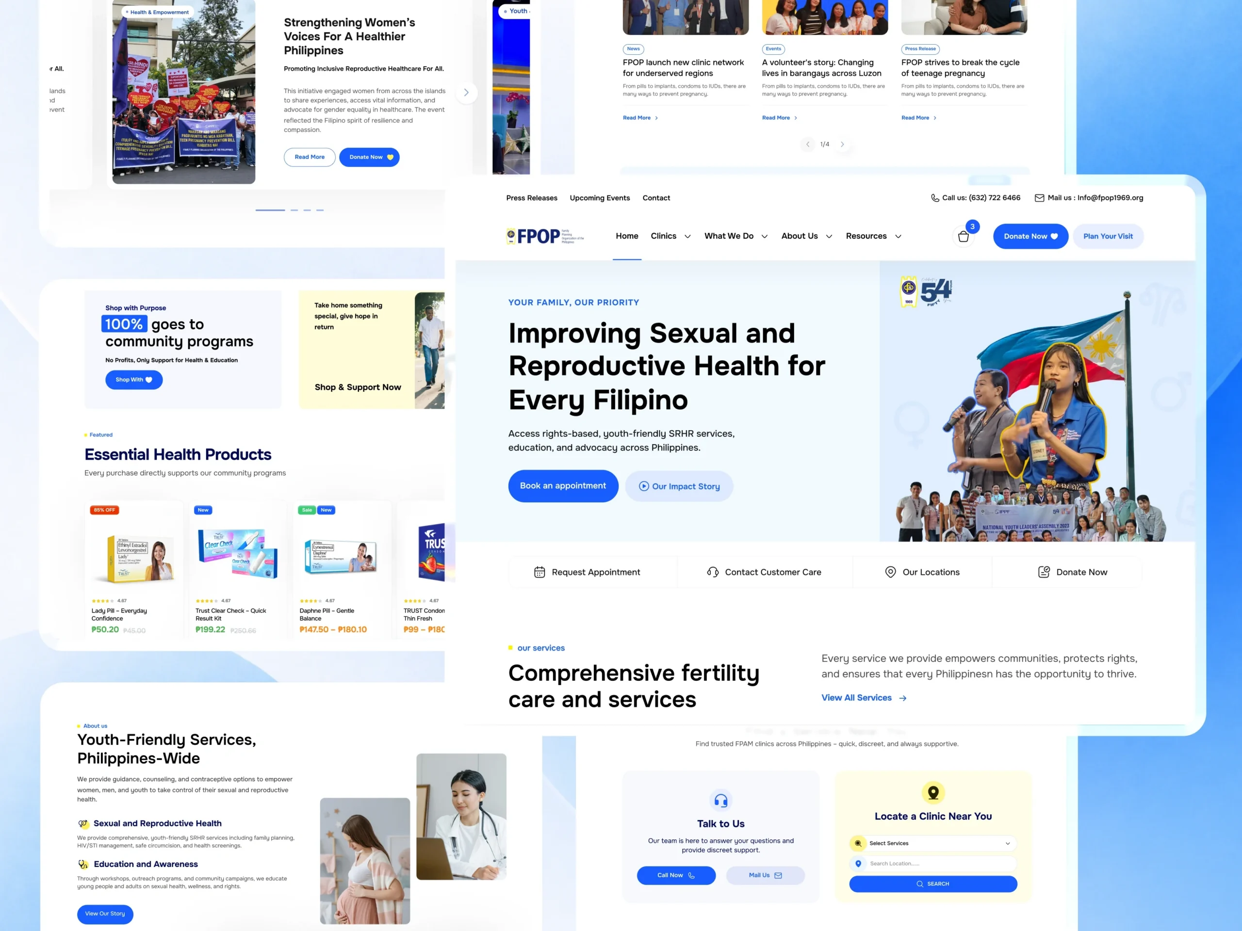 Family Planning Organization of the Philippines (FPOP): Scalable Healthcare & Donation Platform Case Study Dribbble Shot Desk - 22 (1)