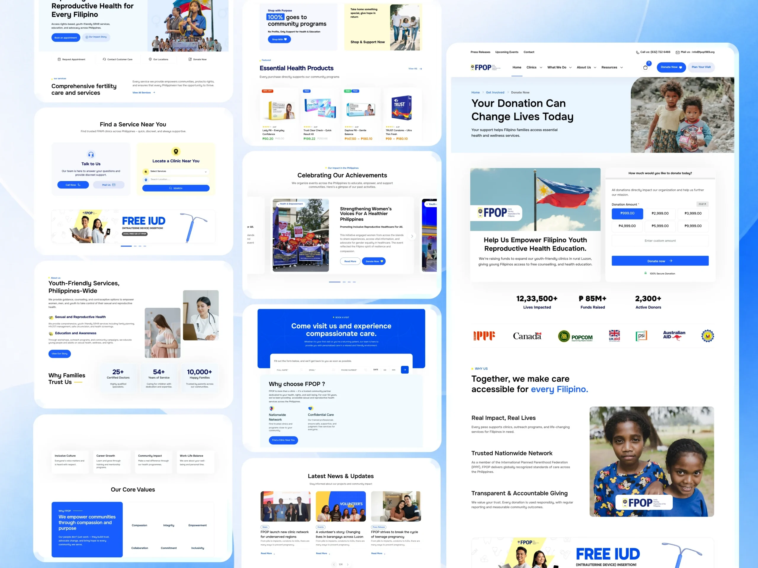 Family Planning Organization of the Philippines (FPOP): Scalable Healthcare & Donation Platform Case Study Dribbble Shot Desk - 30 (7)