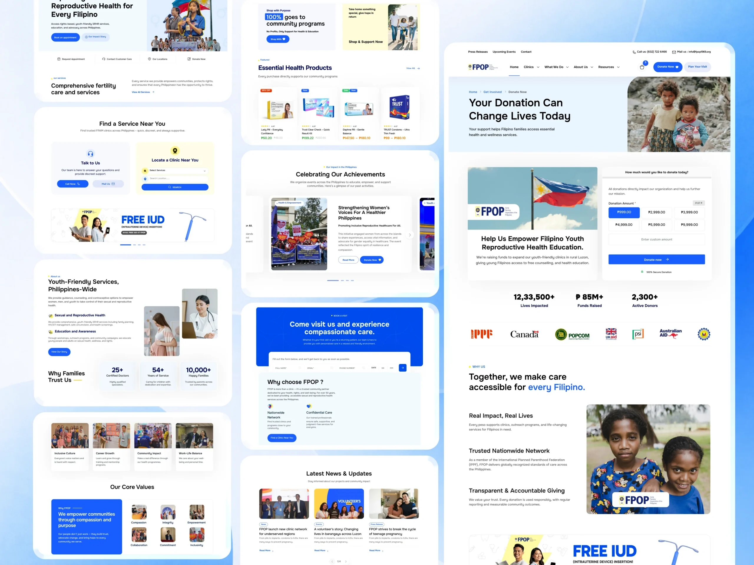 Family Planning Organization of the Philippines (FPOP): Scalable Healthcare & Donation Platform Case Study Dribbble Shot Desk - 30 (8)