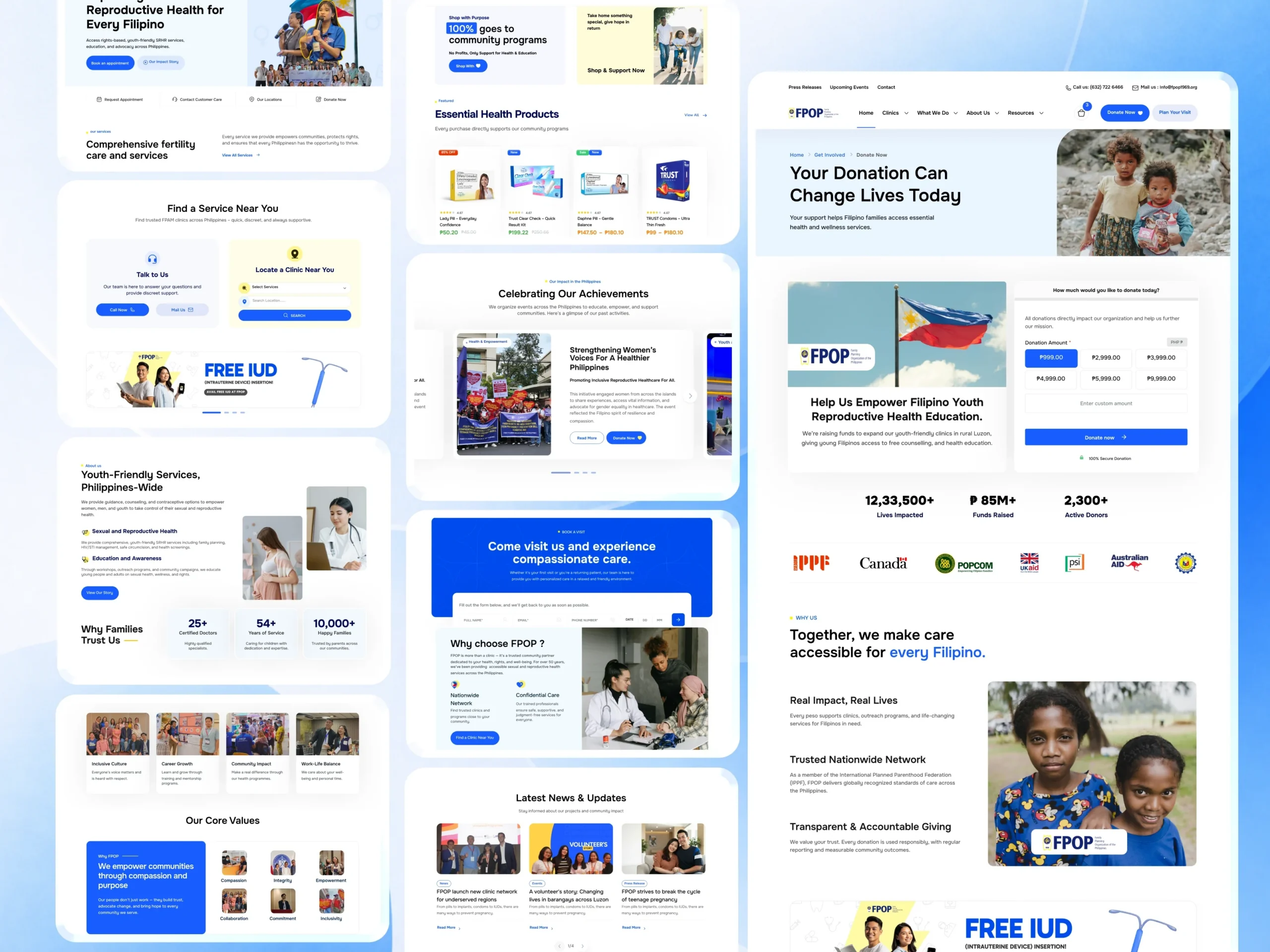 Family Planning Organization of the Philippines (FPOP): Scalable Healthcare & Donation Platform Case Study Dribbble Shot Desk - 30 (9)
