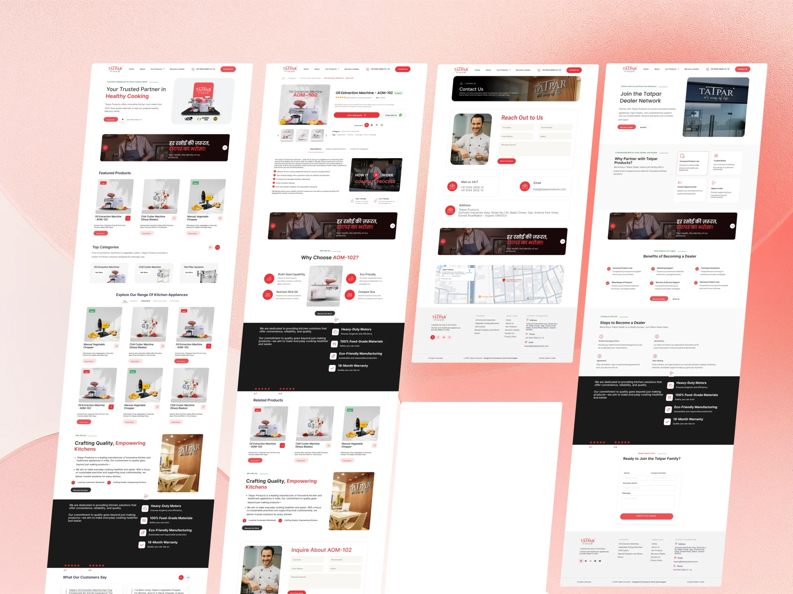 Transforming Tatpar’s Outdated Website into a Scalable Kitchen Equipment Platform Transforming