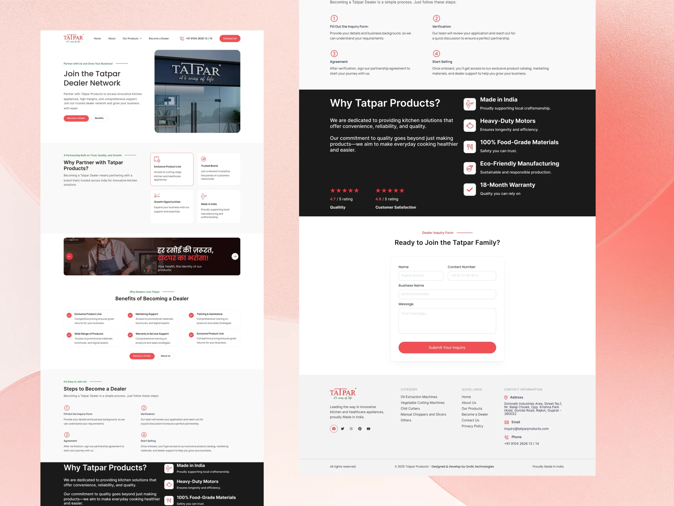 Transforming Tatpar’s Outdated Website into a Scalable Kitchen Equipment Platform Transforming