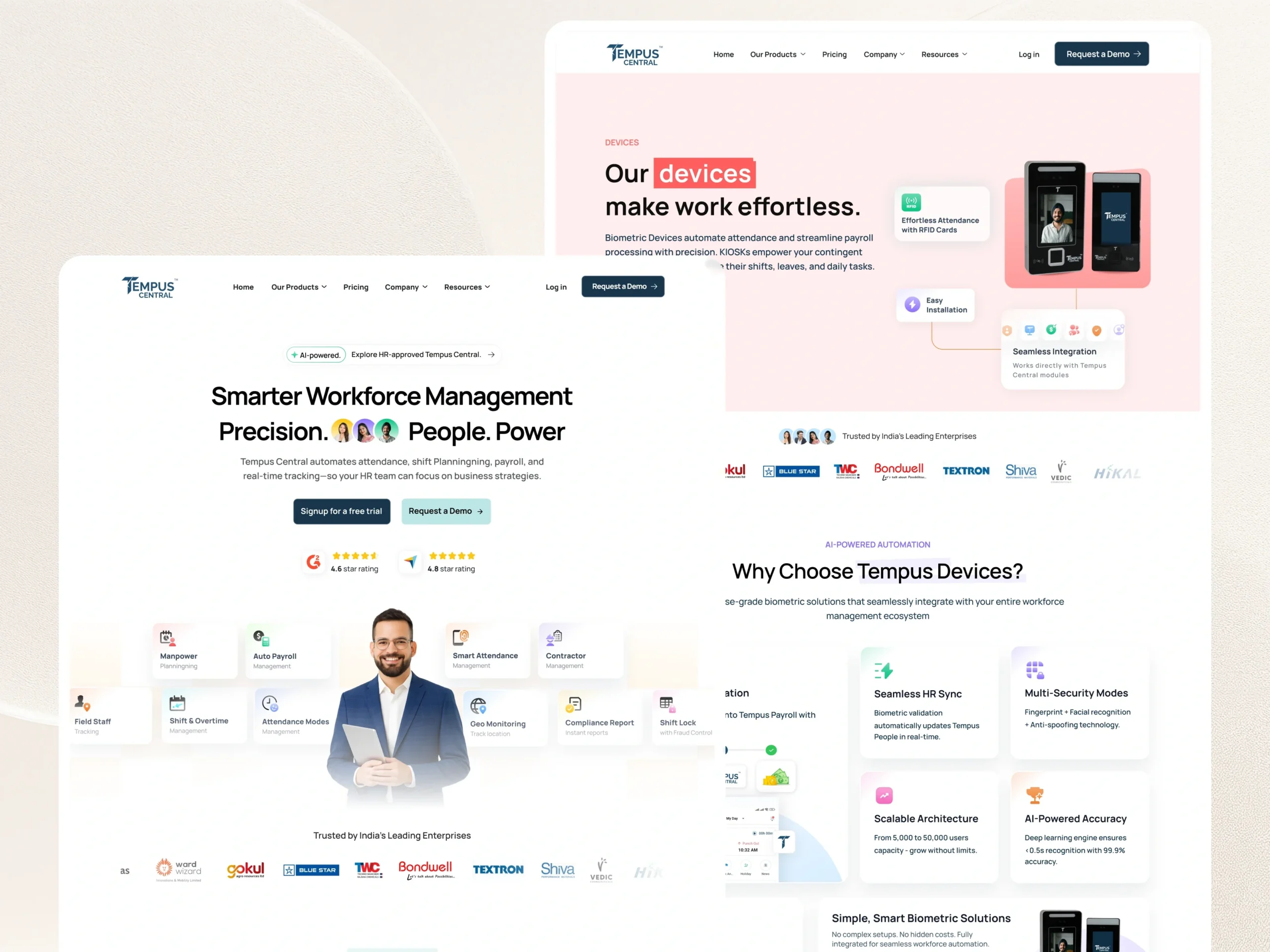 Tempus Central – HR & Workforce Management Website Dribbble Shot Desk - 5 (2)