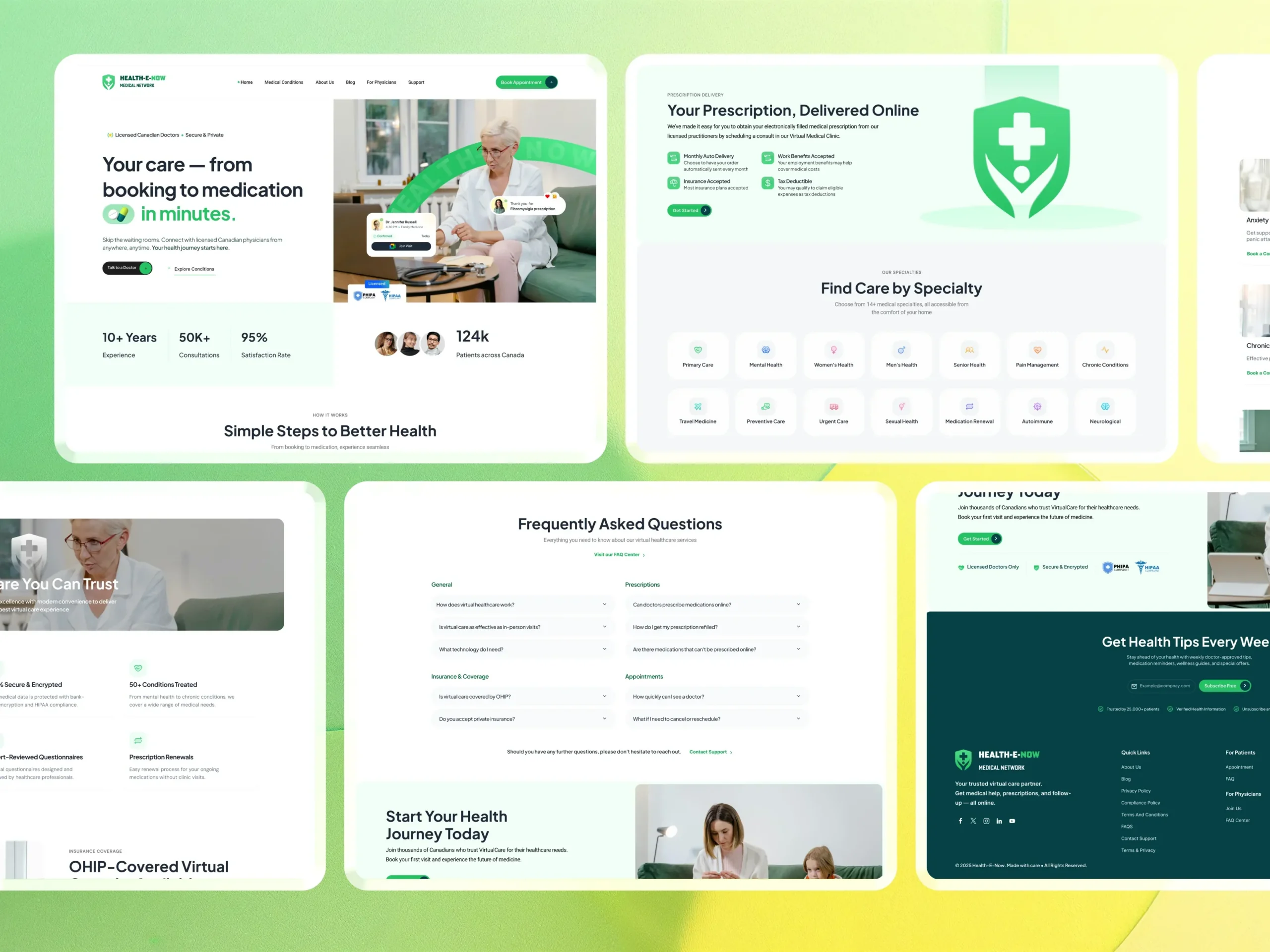Health-e-now Website Redesign & UI/UX Enhancement health-e-now
