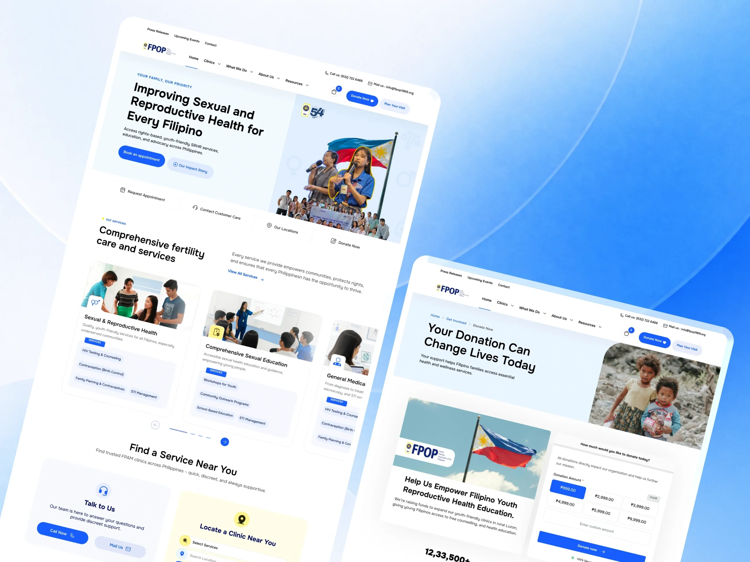 Family Planning Organization of the Philippines (FPOP): Scalable Healthcare & Donation Platform Case Study Dribbble Shot Desk - 7 (3)