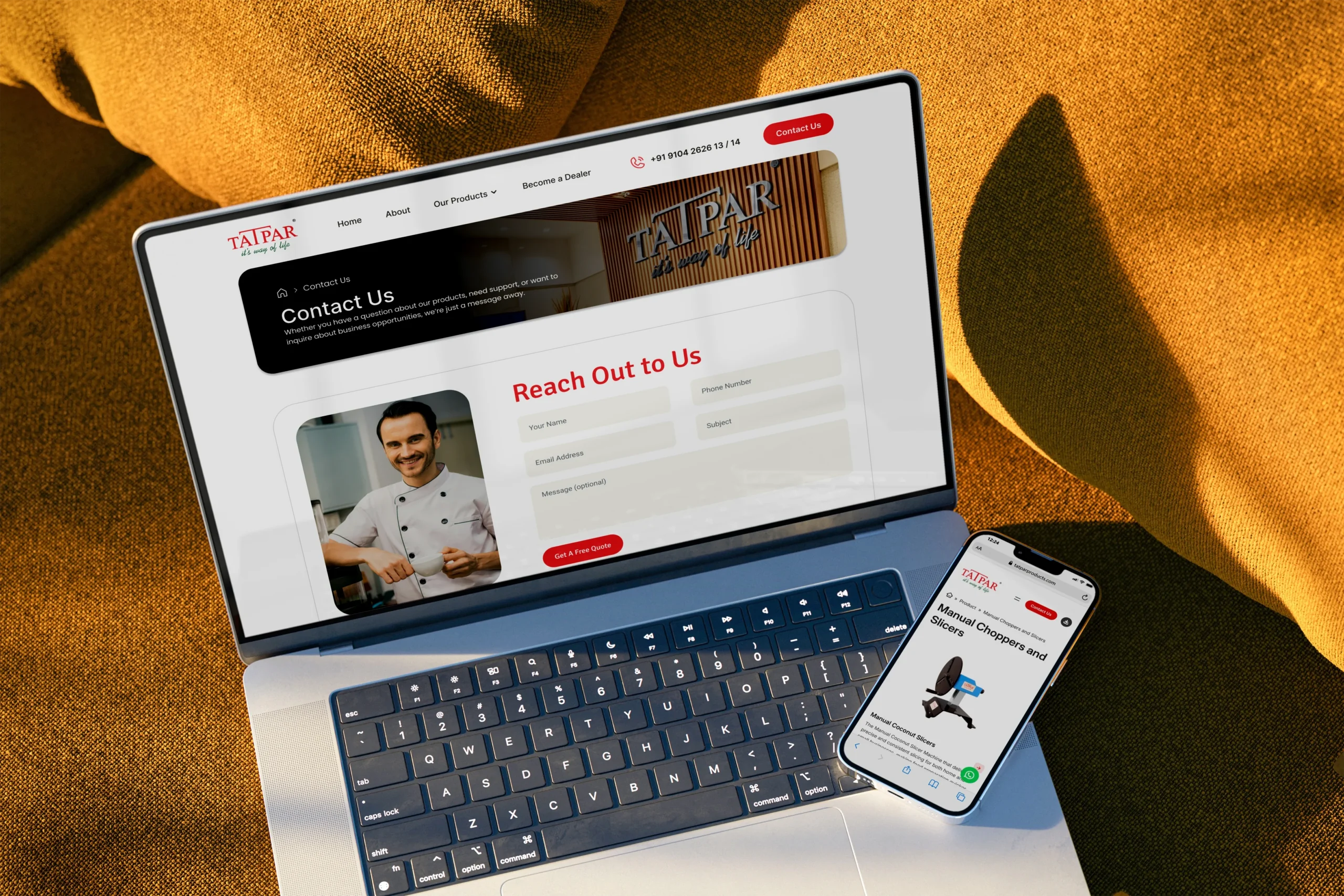 Transforming Tatpar’s Outdated Website into a Scalable Kitchen Equipment Platform Transforming