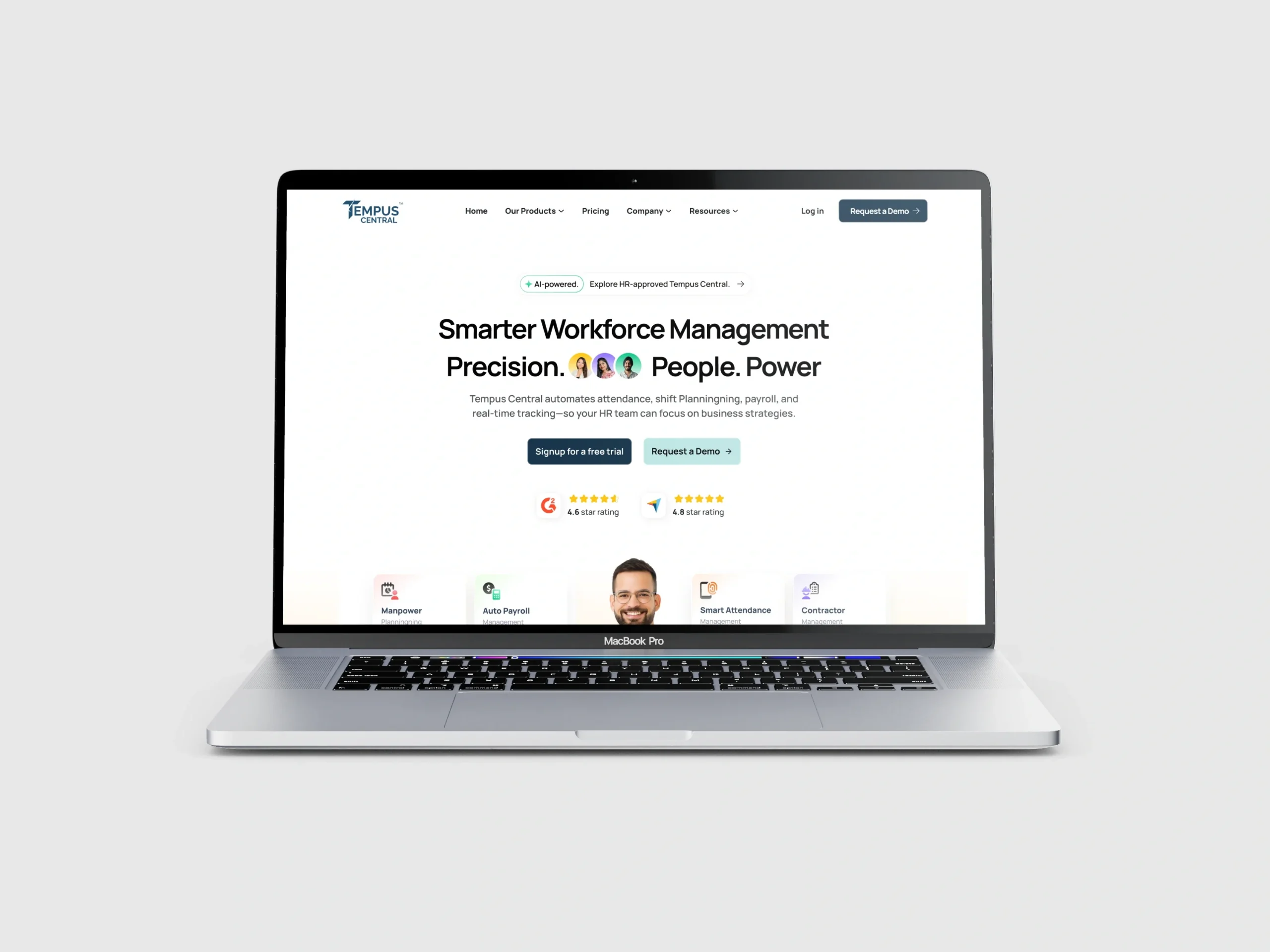Tempus Central – HR & Workforce Management Website Tempus Central