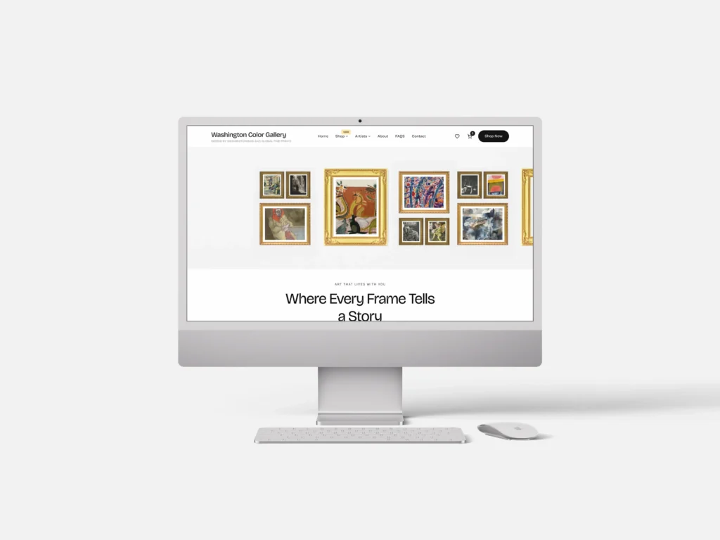 Washington Color Gallery Case Study – WordPress Redesign & Performance Optimization Washington color gallery PC