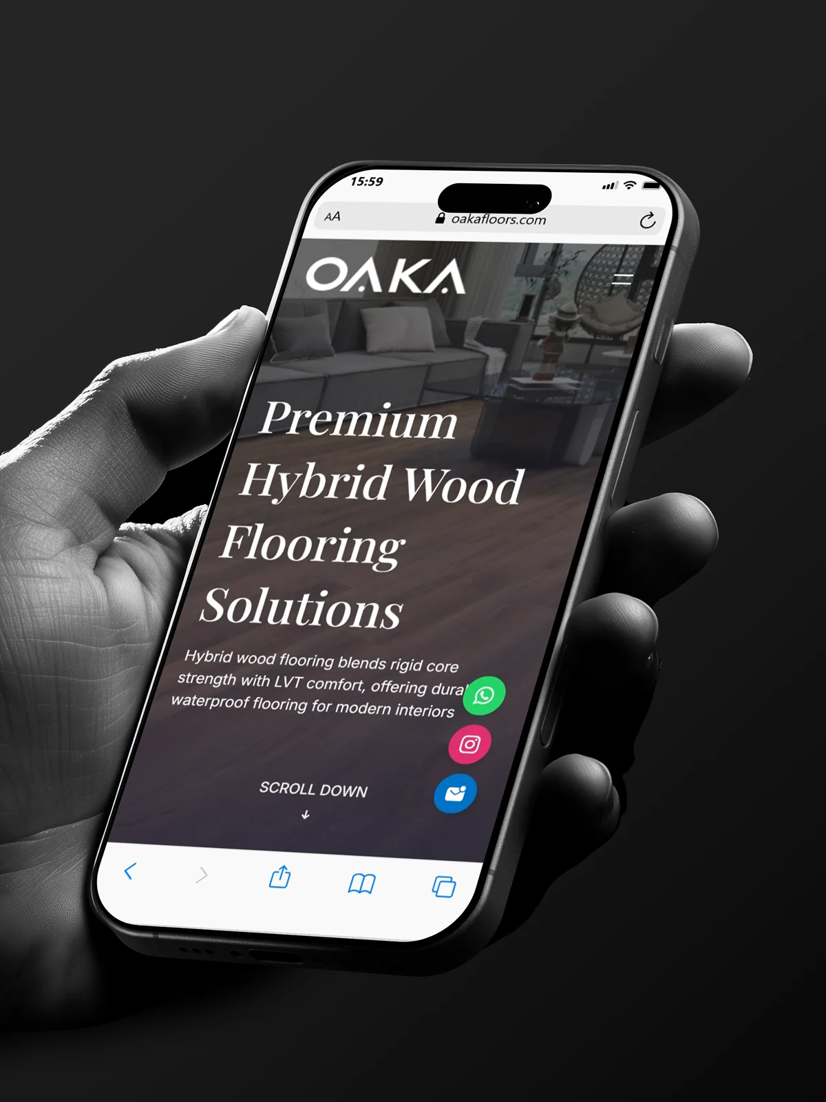 Premium Digital Experience That Matches OAKA’s Luxury Flooring Standards