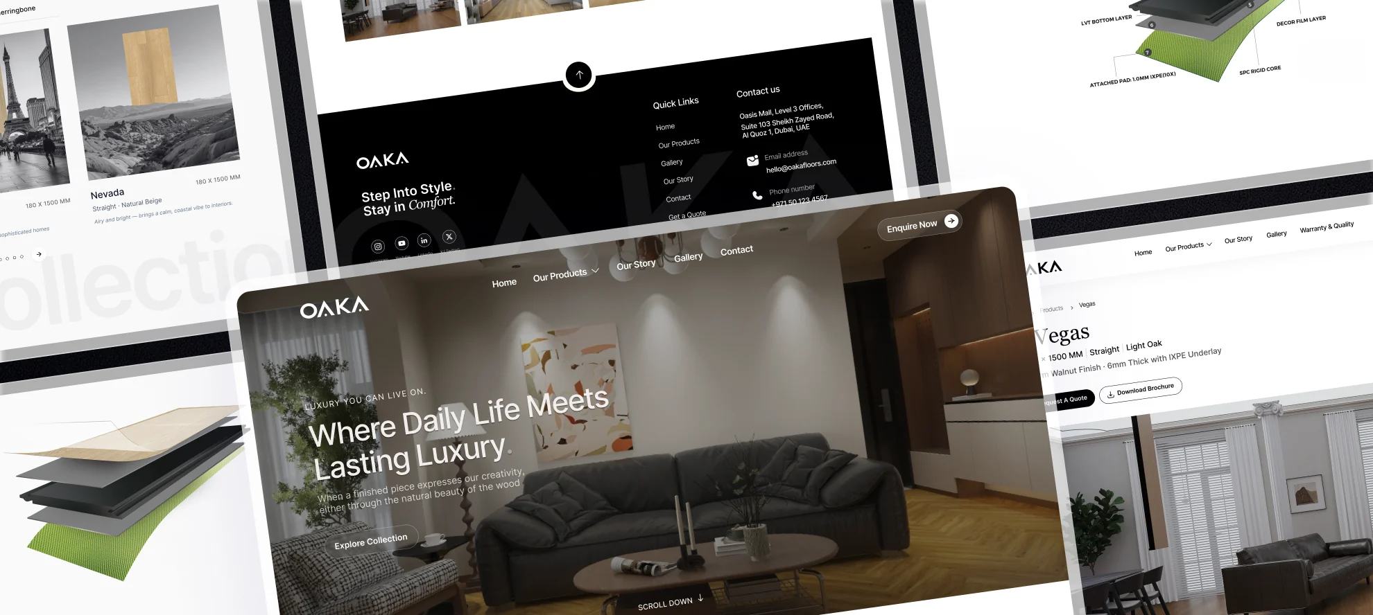 Premium Digital Experience That Matches OAKA’s Luxury Flooring Standards