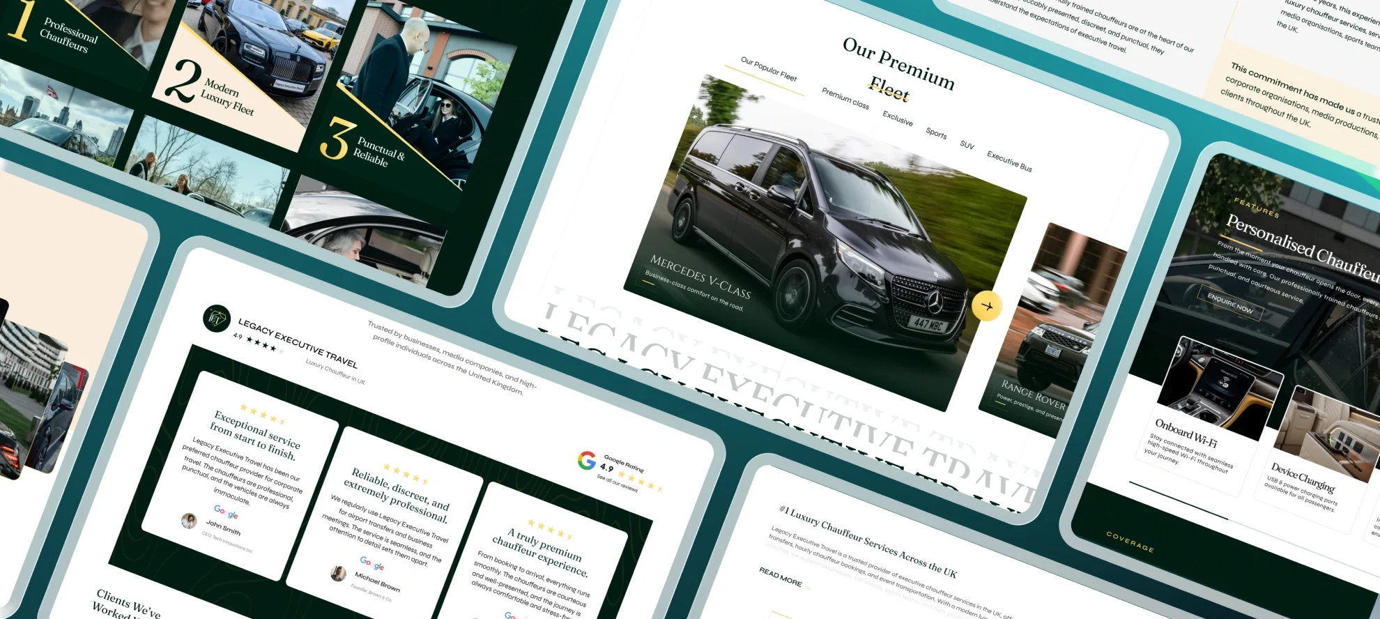 Legacy Executive Travel Website Redesign Case Study – Luxury Chauffeur Platform image 4