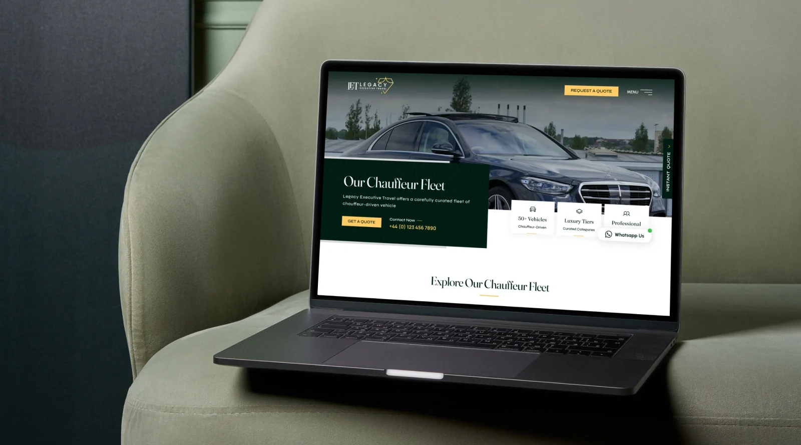 Legacy Executive Travel Website Redesign Case Study – Luxury Chauffeur Platform image 5