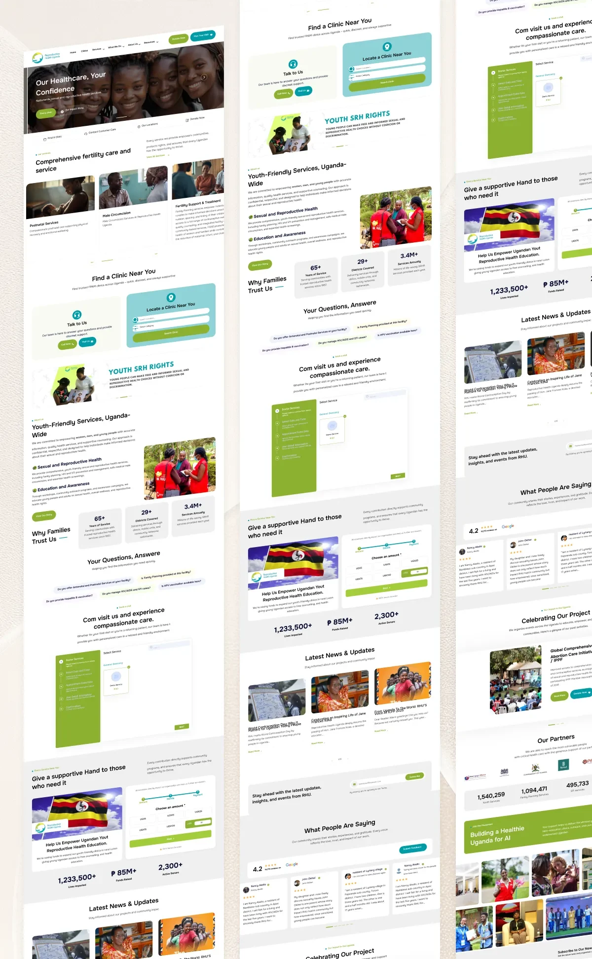 Reproductive Health Uganda (RHU) Website Modernization Case Study | Digital Healthcare Transformation Healthcare Website Development,WordPress healthcare website,healthcare website redesign