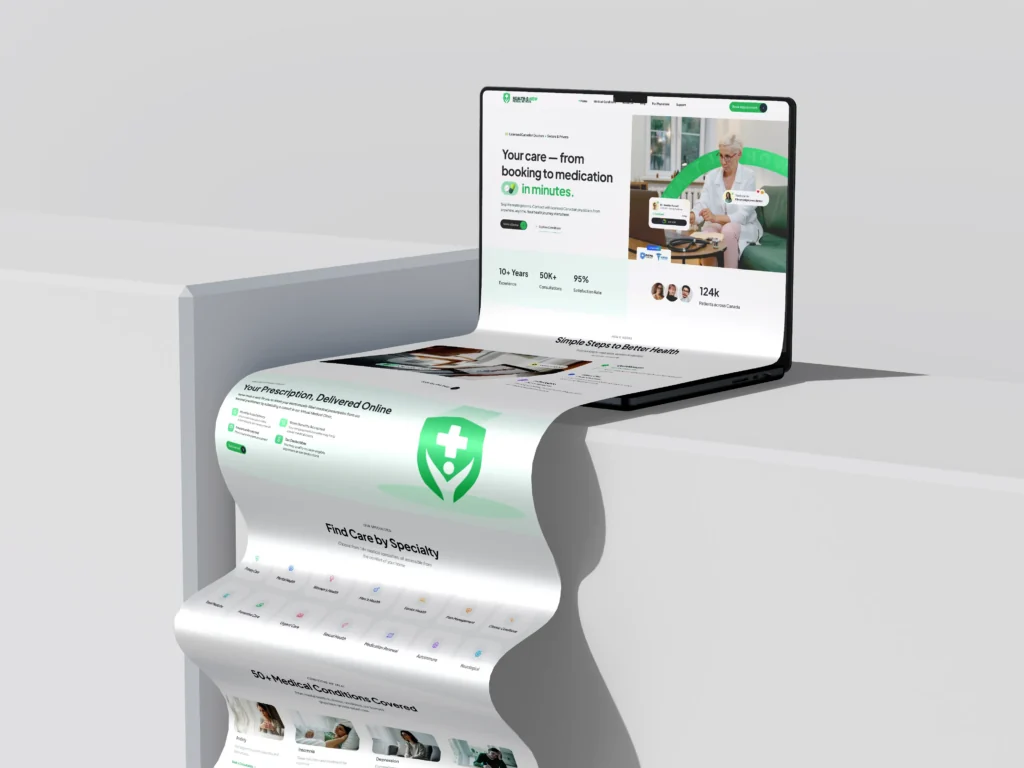 Health-e-now Website Redesign & UI/UX Enhancement health-e-now