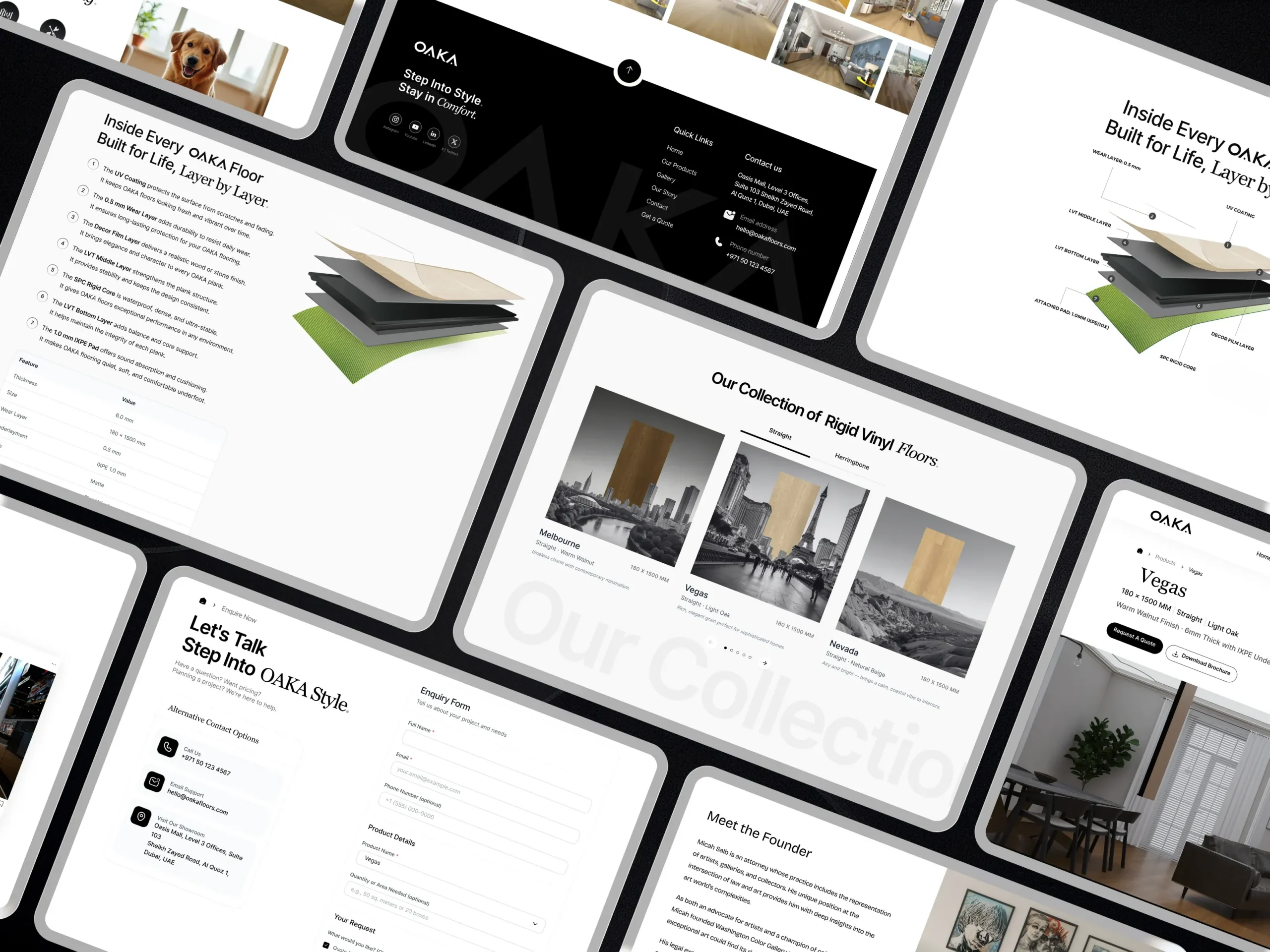 Premium Digital Experience That Matches OAKA’s Luxury Flooring Standards