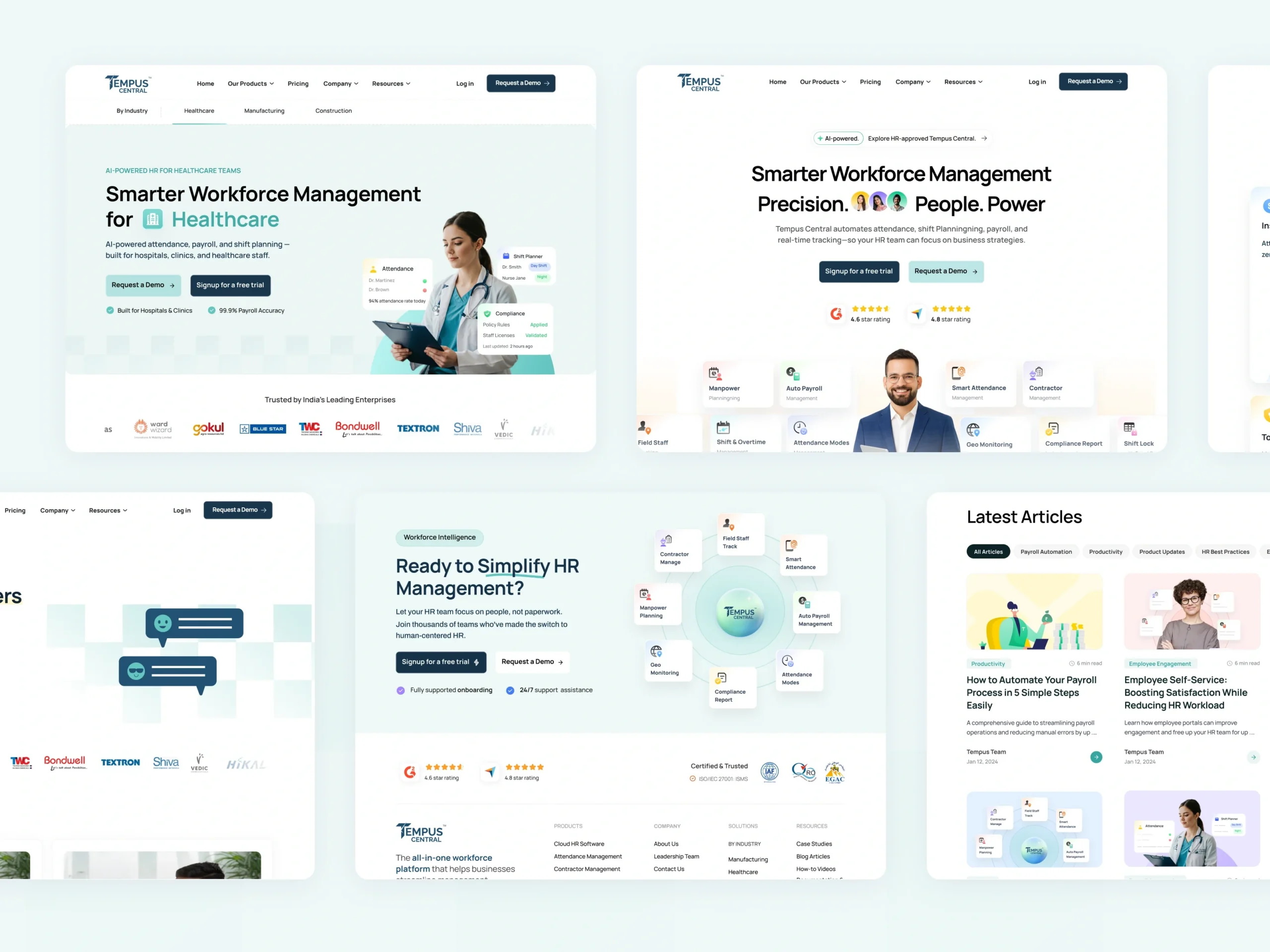 Tempus Central – HR & Workforce Management Website tempus